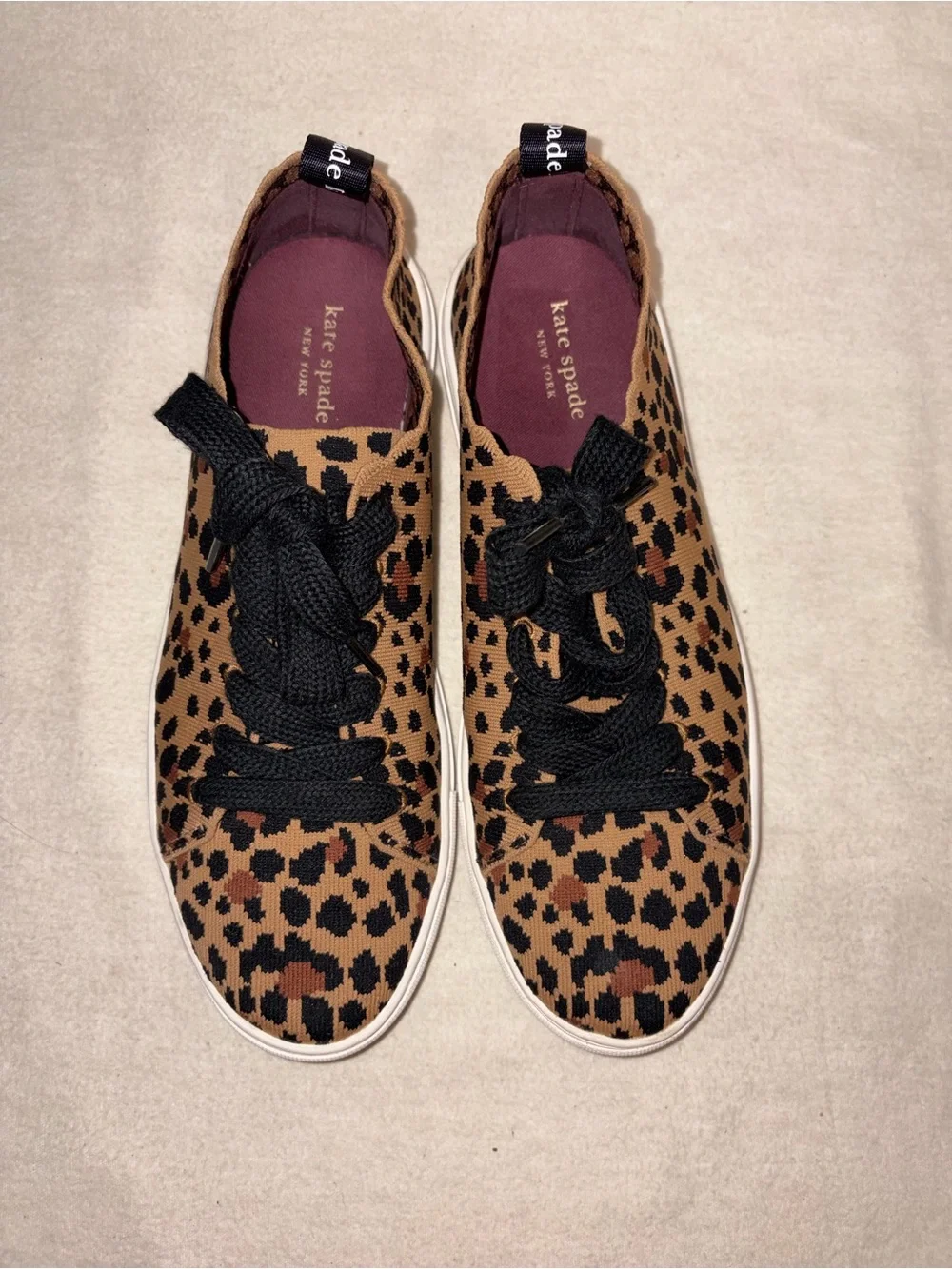 Kate‎ Spade Abbie Sneaker shoes size 8.5 B leopard print
